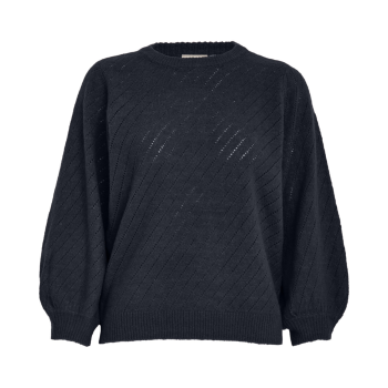 Jill Knit Pullover Black Iris | Peppercorn