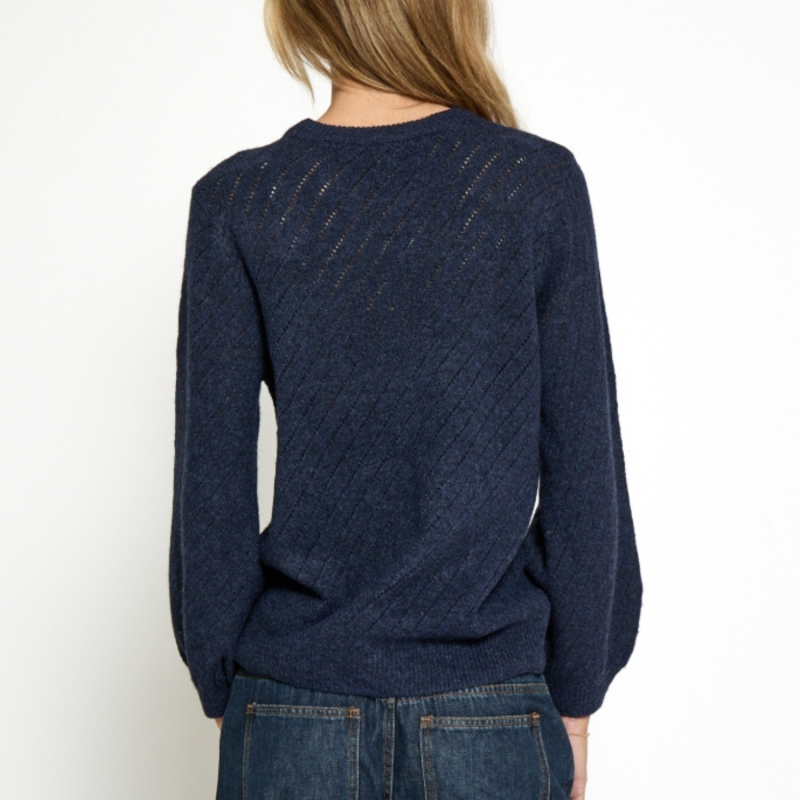 Jill Knit Pullover Black Iris | Peppercorn