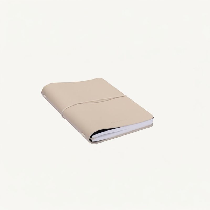 Notebook M Vegan Leather Stone | Monk&Anna