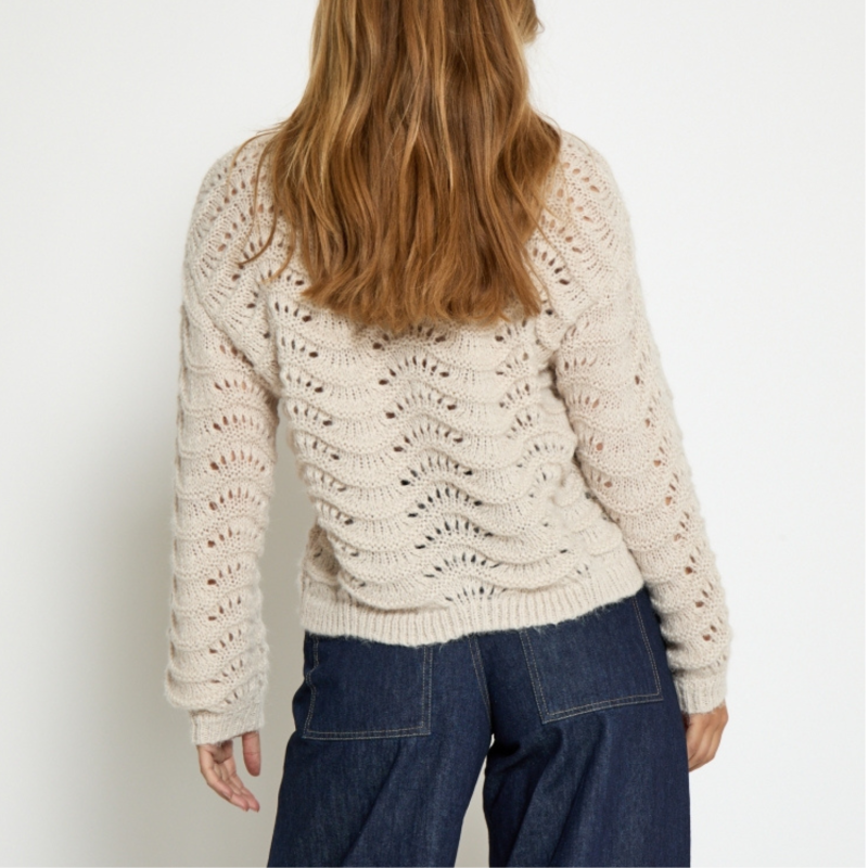 Jody GRS Knit Pullover Fog Sand | Peppercorn