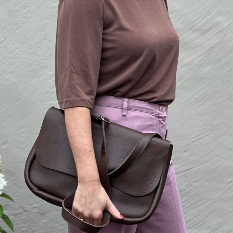 Schoudertas Plant Sitter Dark Brown | Keecie