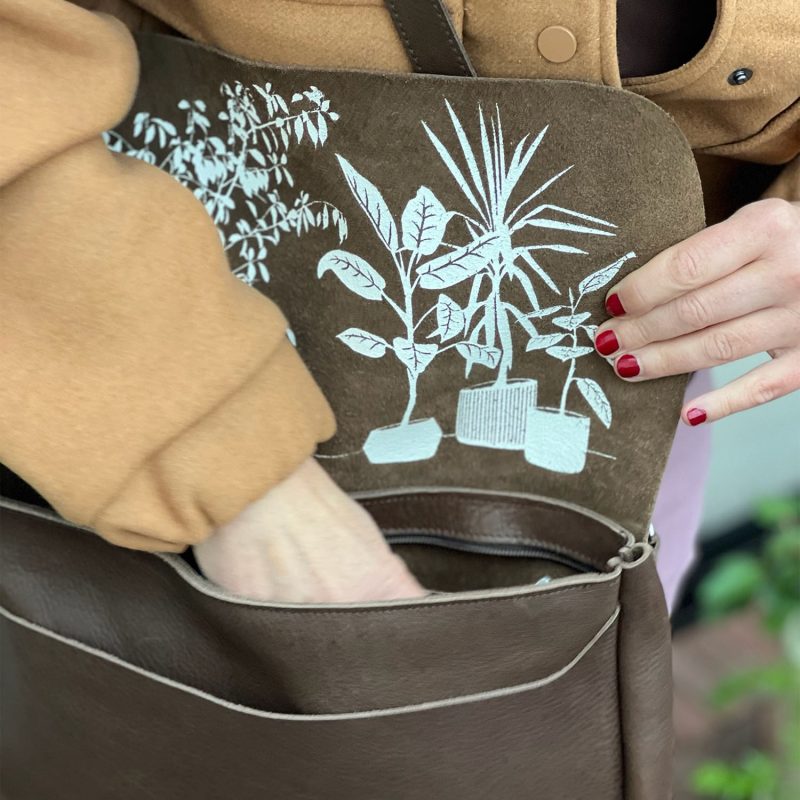 Schoudertas Plant Sitter Dark Brown | Keecie
