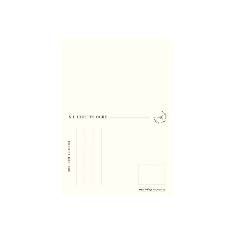 Silhouette Ocre Kaart | Blooming Label