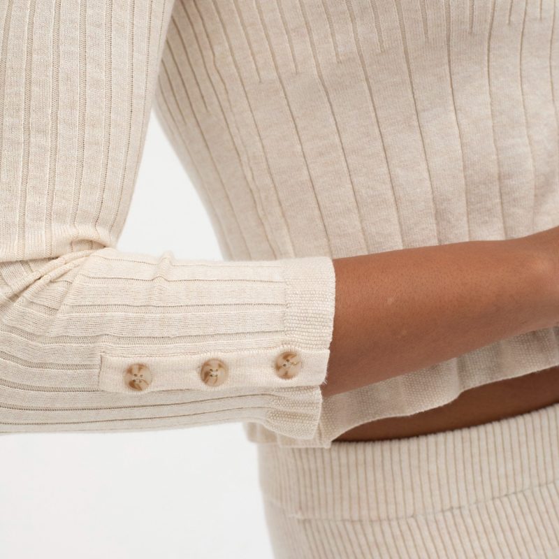 Sufouh Knit Top Beige | Mus & Bombon