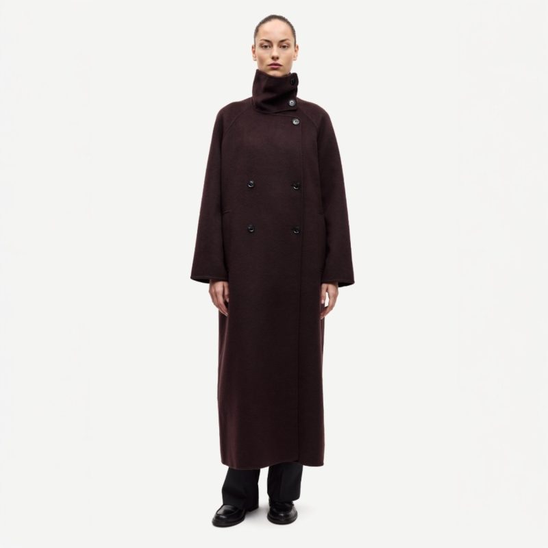 Sahanne Coat Black Coffee | Samsoe Samsoe