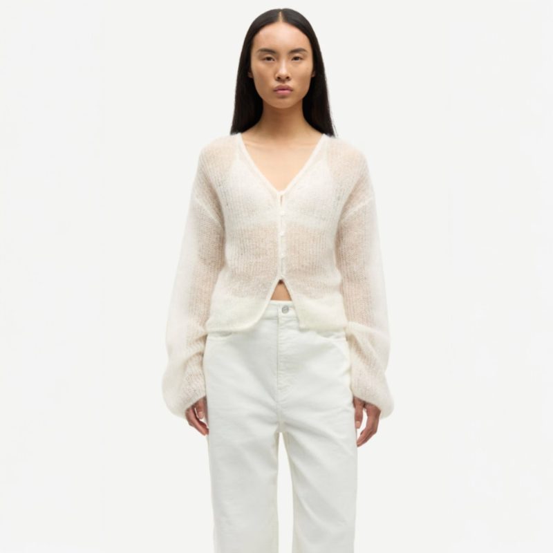 Sapoppie Cardigan Clear Cream | Samsøe Samsøe