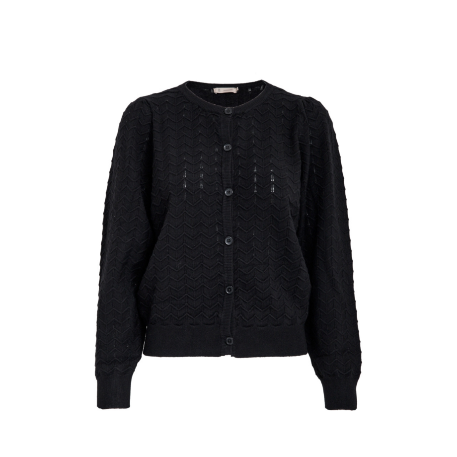 Rosy Cardigan Black | Peppercorn