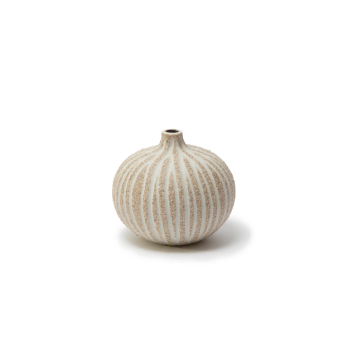 Bari small Stone Stripe Brown Medium Rough | Lindform