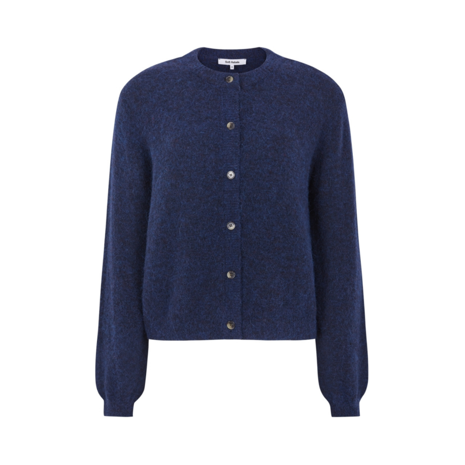 Allison O-neck Cardigan Knit RWS Total Eclipse | Soft Rebels