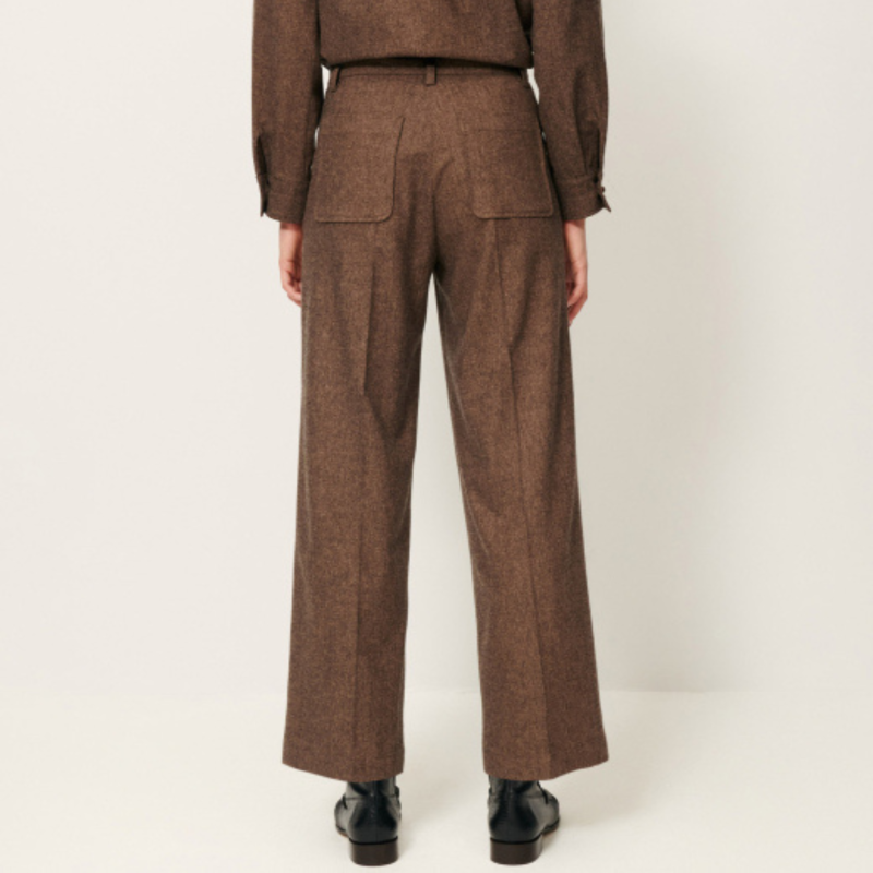 Aldiwool Straight Pants Warm Stone | Sessùn