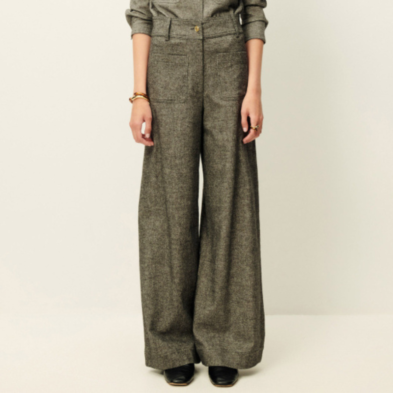 Manhatti Wide Pants Estompe | Sessùn