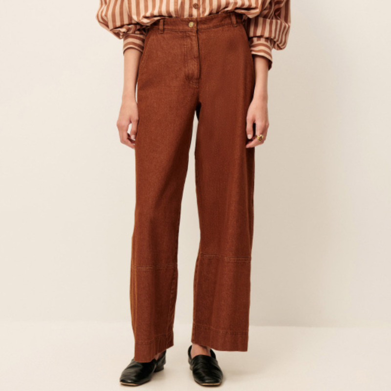 Dakota Rounded Pants Toffee | Sessùn