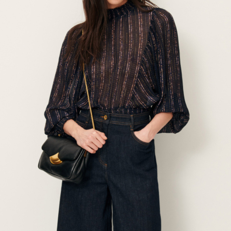 Duchess Smocked Blouse Plumilux | Sessùn