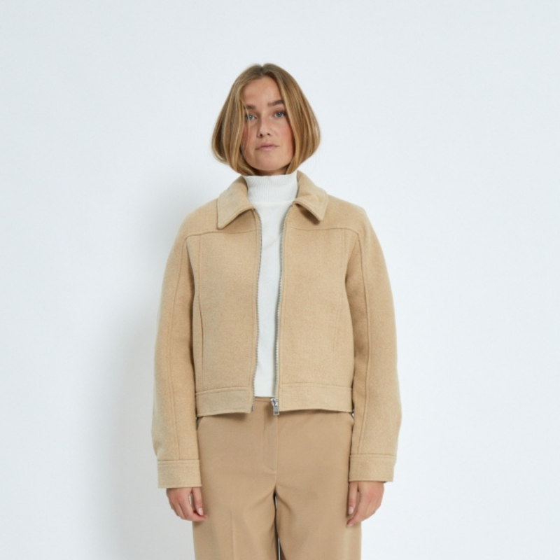 Rue Short Jacket Irish Cream Sand | Minus