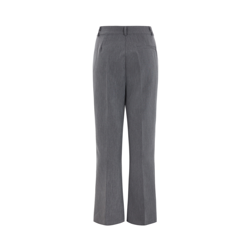 Ester Flared Pant Charcoal Melange | Soft Rebels
