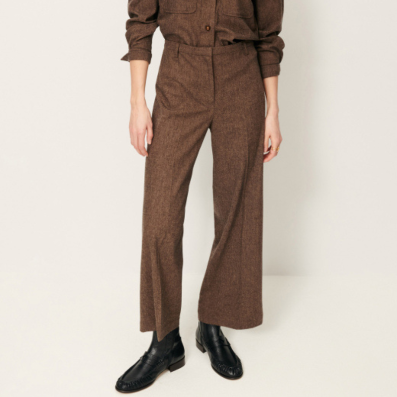 Aldiwool Straight Pants Warm Stone | Sessùn