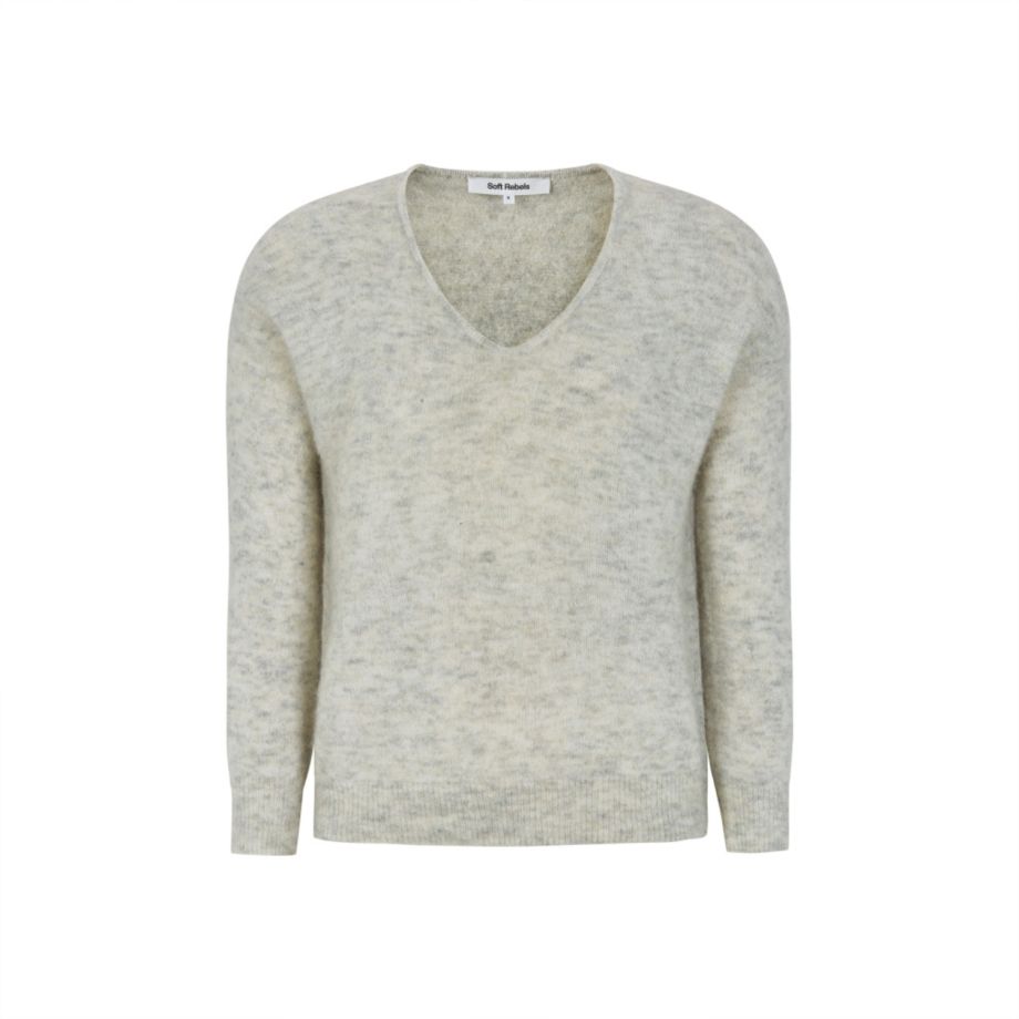 Allison V Knit RWS Pumice Stone Mélange | Soft Rebels