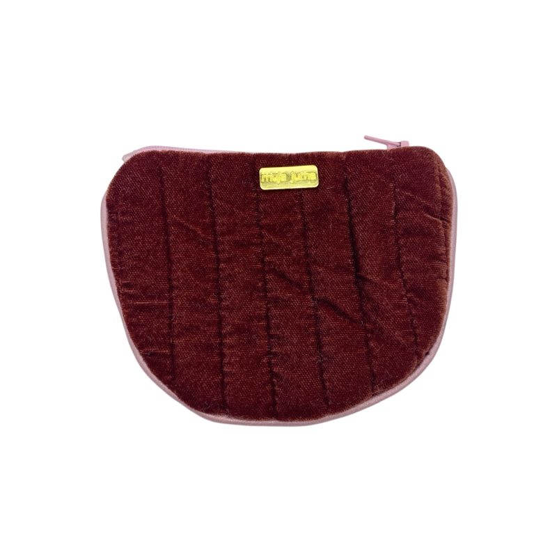 Jewelry pouch small burgundy velvet | Muja Juma