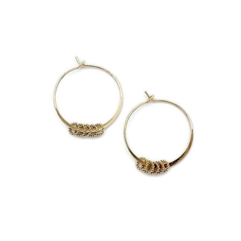 Misc Twisted Rings Earrings 4mm | Gnoes