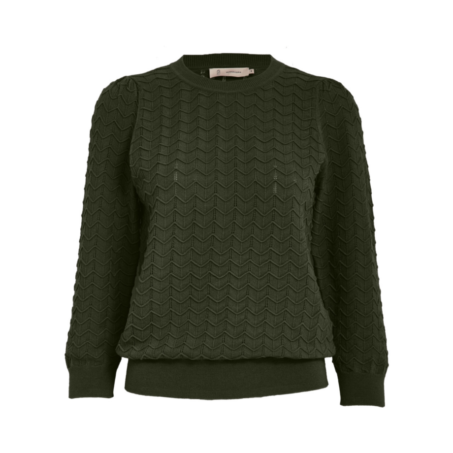 Rosy 3/4 Sleeve Pullover Grape Leaf | Peppercorn