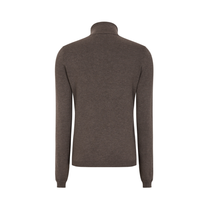 Marla Rollneck Knit Coffee Quartz Melange | Soft Rebels