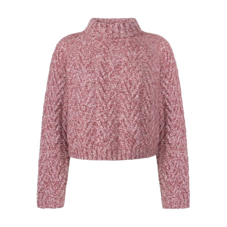 Becka Knitted Pull Garnet Rose Melee | Another Label