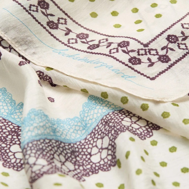 Lacia Tabby Sia Scarf Birch White | Becksöndergaard