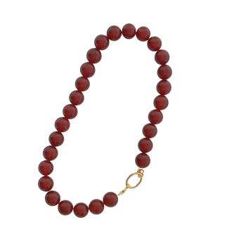 Boule Necklace Red Cornelian | Adorn