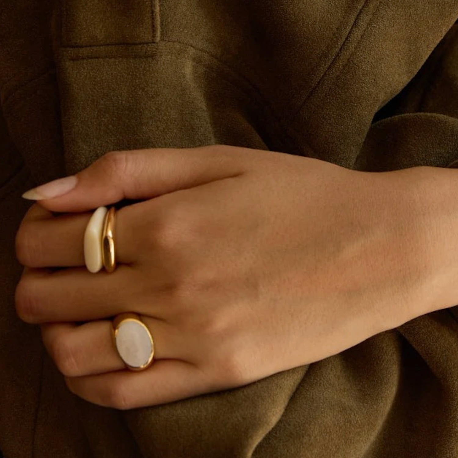 Baguette Recycled resin Natural Bone | Adorn