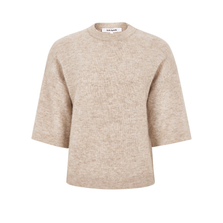 Allison SS Knit Smoke Gray Melange | Soft Rebels