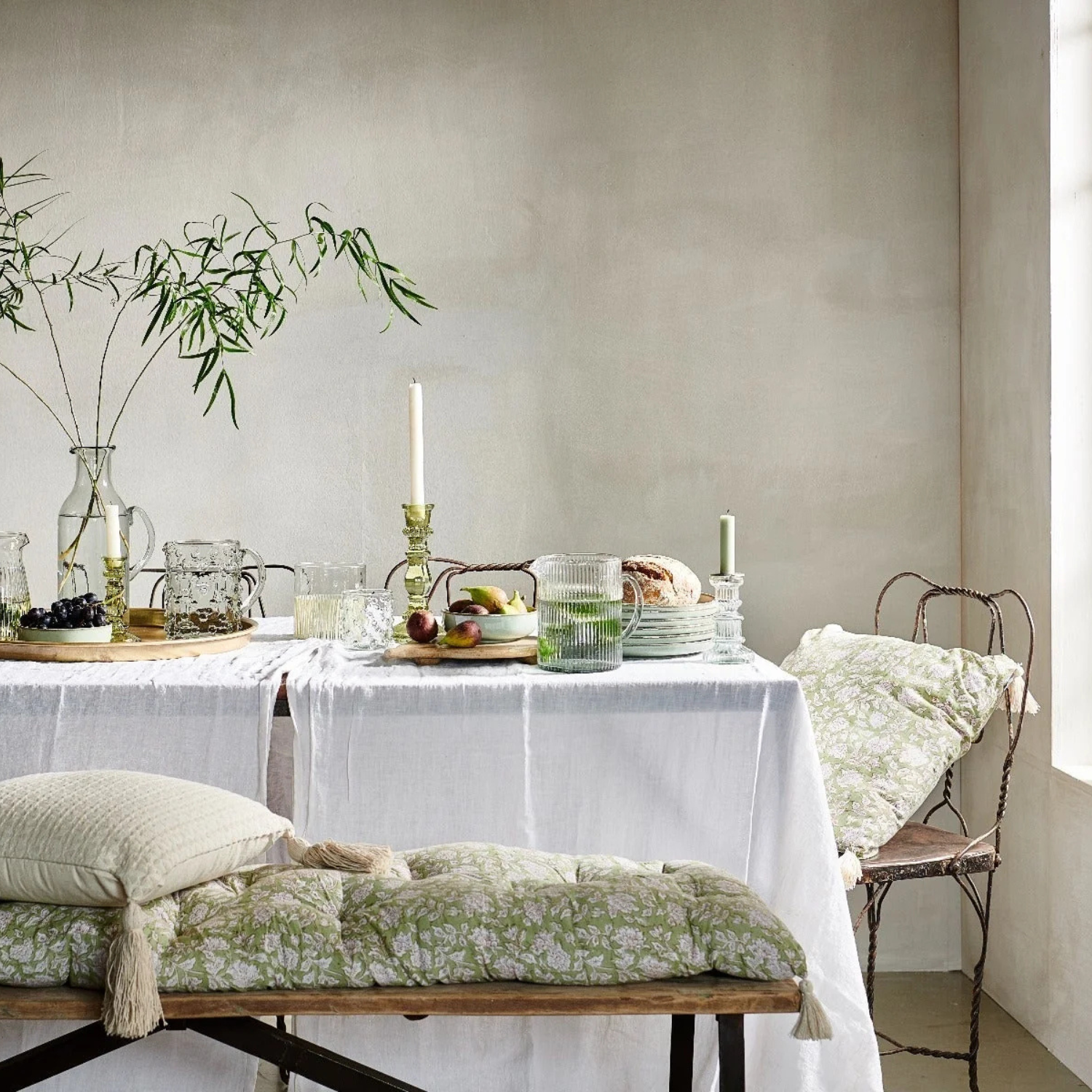 Waterkan Geribbeld Glas | De Weldaad