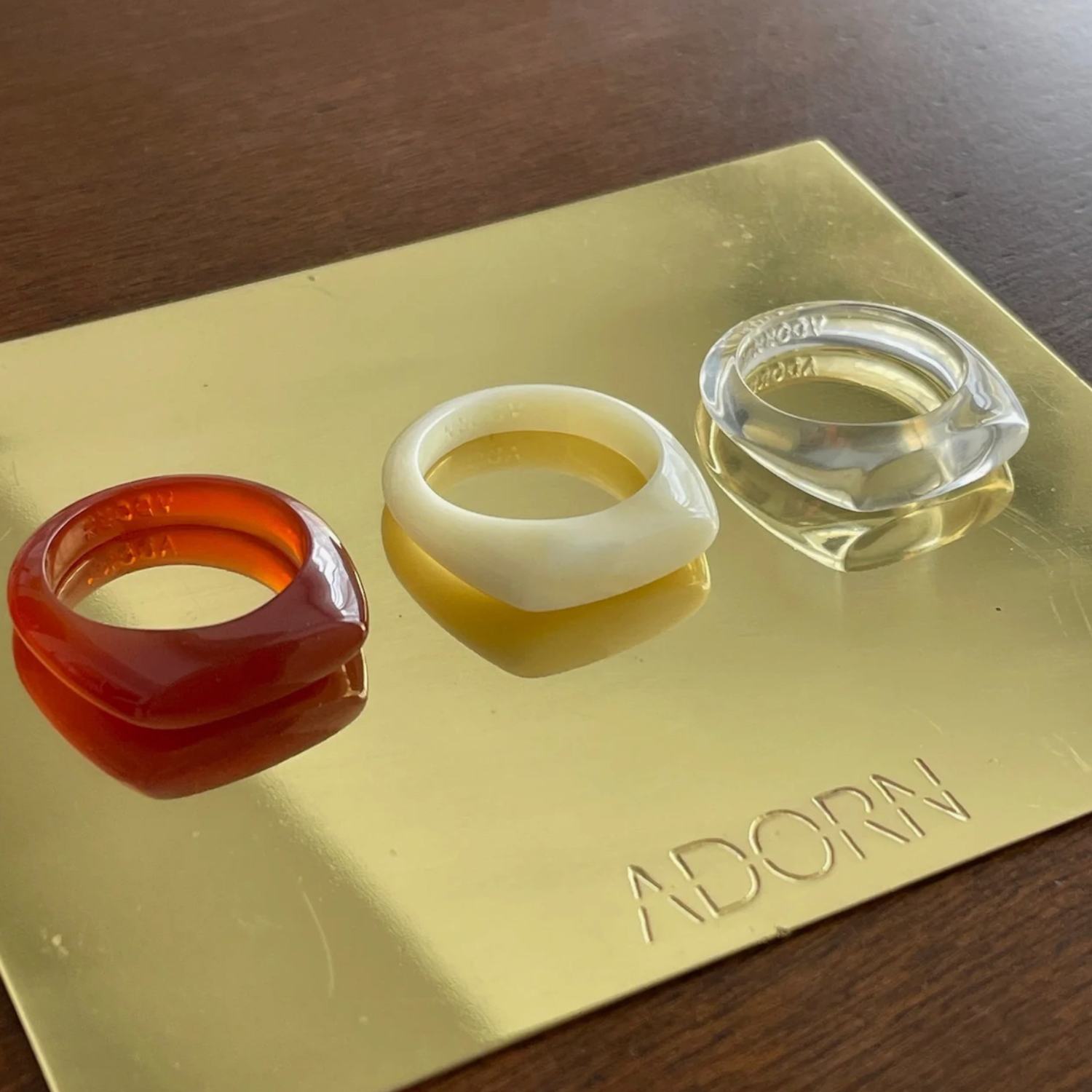 Baguette Recycled resin Natural Bone | Adorn