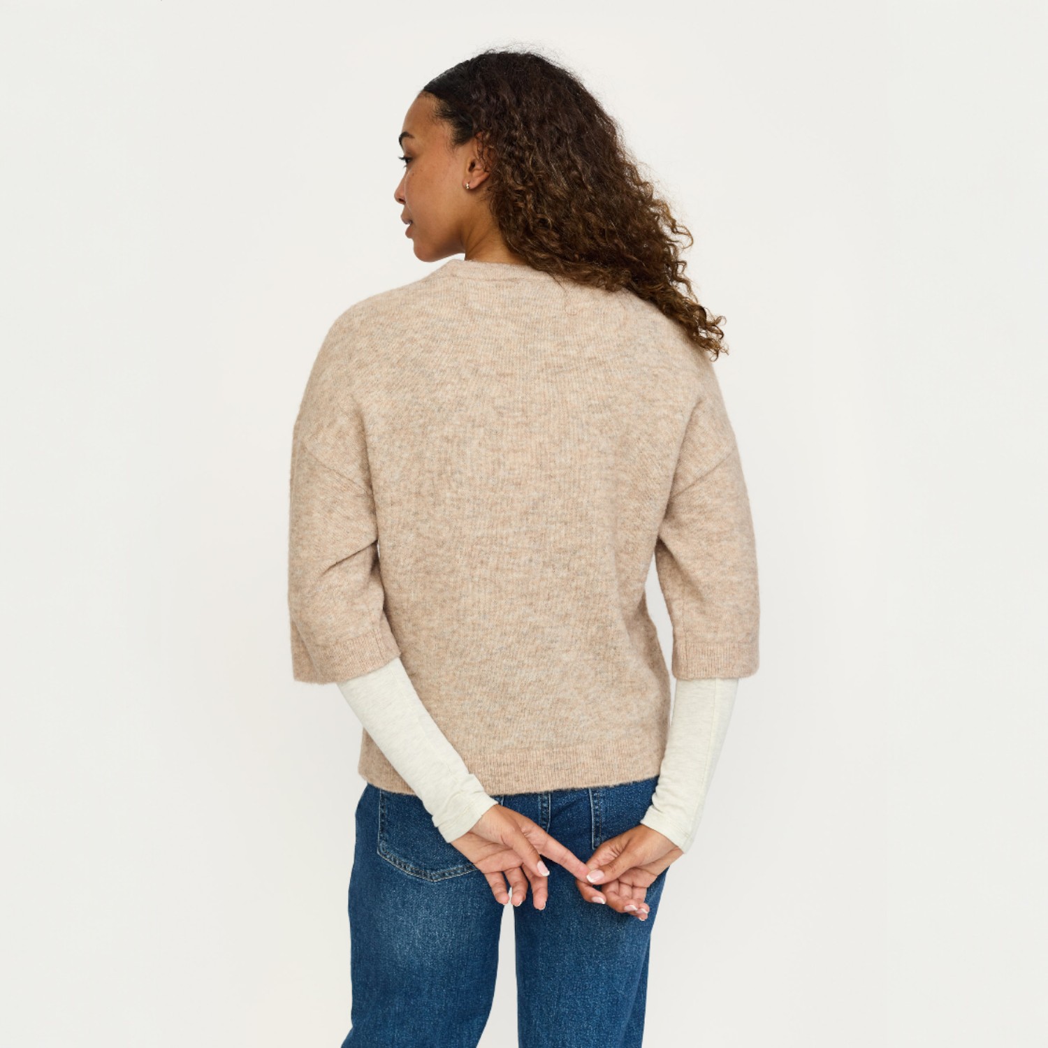 Allison SS Knit Smoke Gray Melange | Soft Rebels