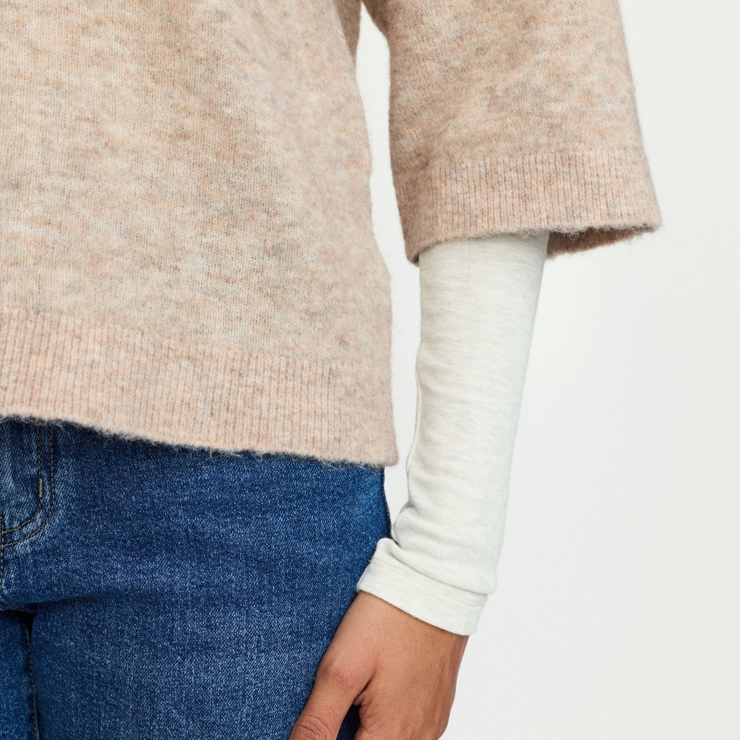 Allison SS Knit Smoke Gray Melange | Soft Rebels