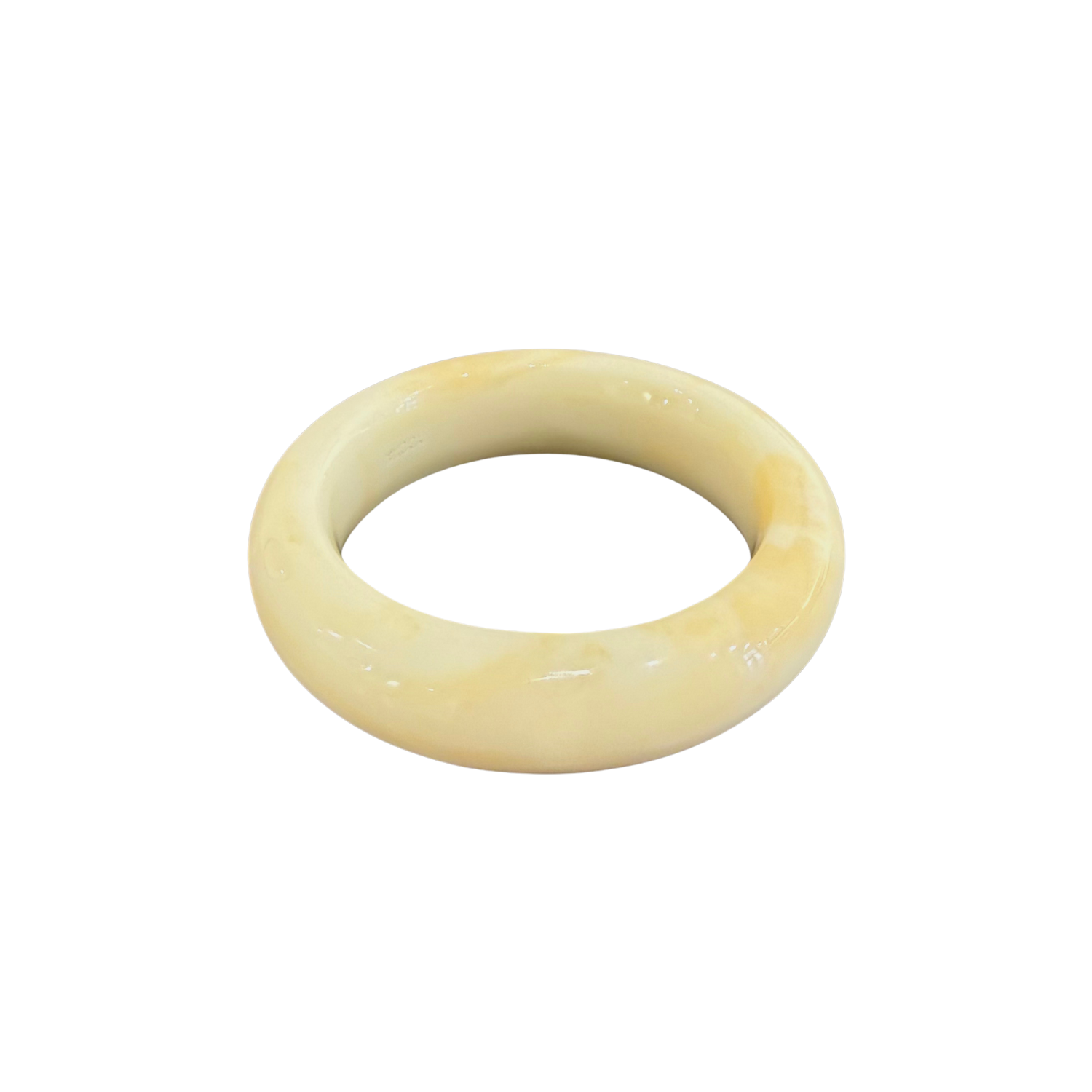 Recycled Resin Bangle Natural Bone | Adorn