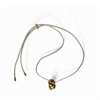 18K Golden Pendant Double Donut | Adorn