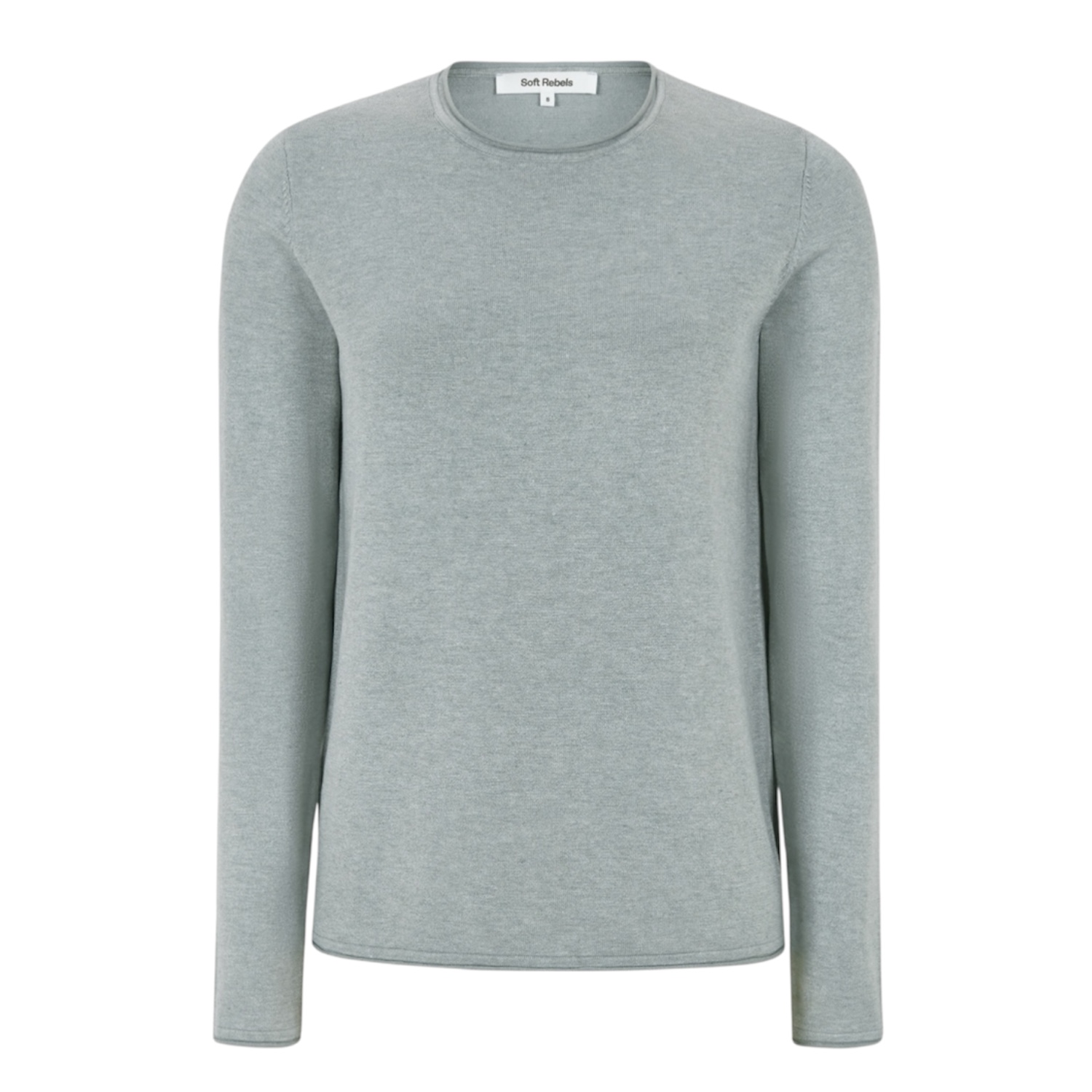 Marla O-neck Knit Roll Edge Abyss | Soft Rebels