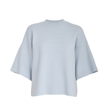 Lupi Knit T-Shirt Skyway Blue | Minus