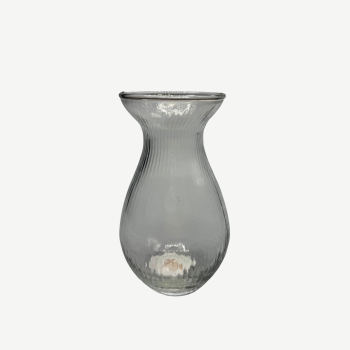 Kleine gebogen geribbelde vaas | De Weldaad