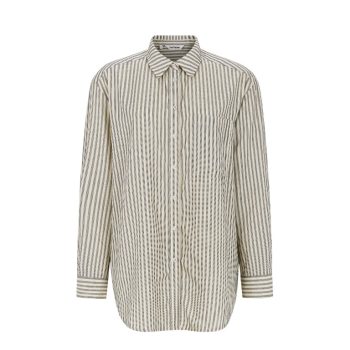 Veronica Striped Shirt Arctic Wolf | Soft Rebels