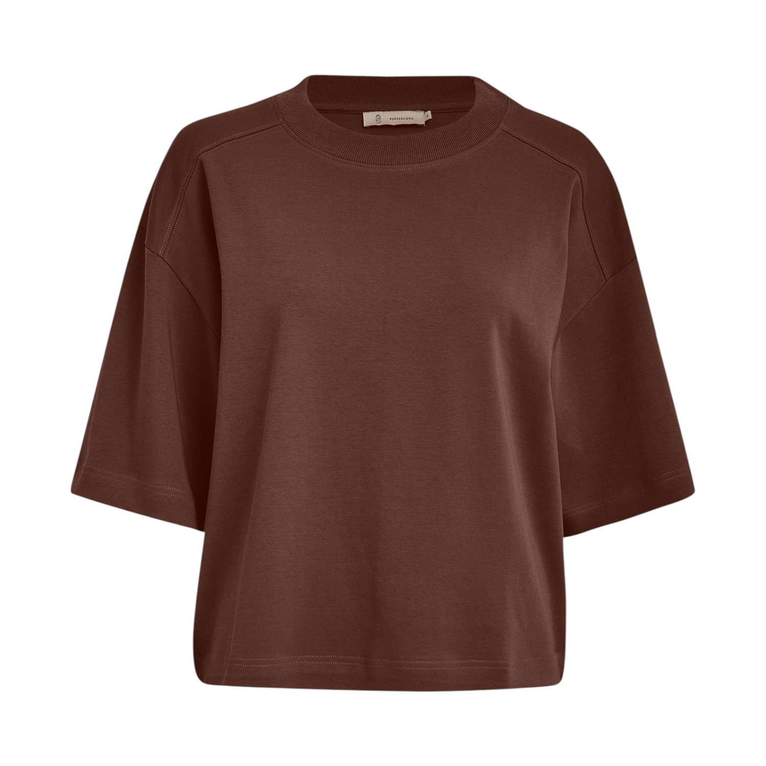 Fiola GOTS T-shirt Cherry Mahogany | Peppercorn