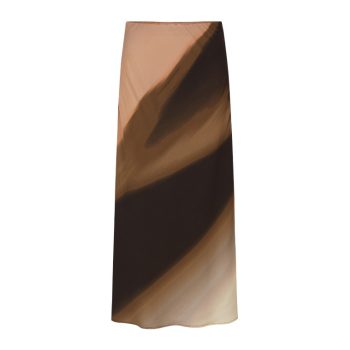 Cassandra Midi Skirt Sunrise Print | Soft Rebels