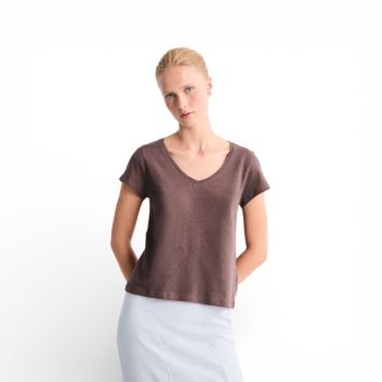 Luzara Short Sleeve Shirt Brown | Mus & Bombon