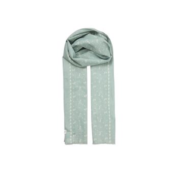 Tulipa Long Cotta Scarf Silver Blue | Becksondergaard