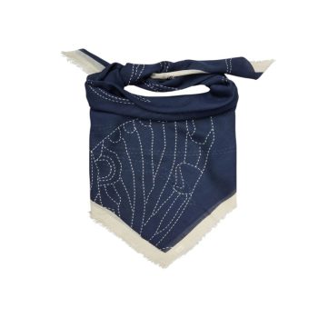 Stitchia Siw Scarf Navy Blue | Becksöndergaard