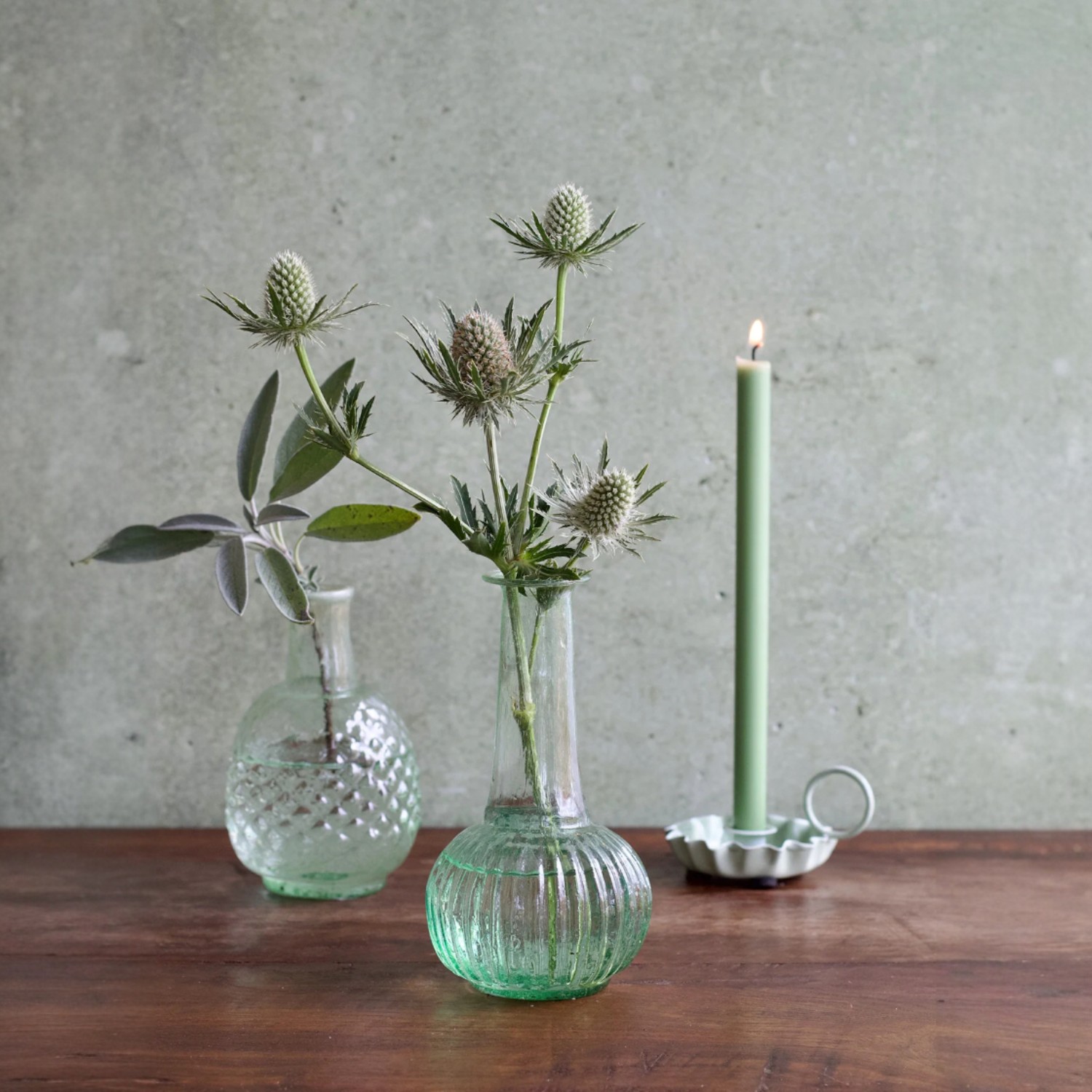 Vaas lichtgroen 15 cm | De Weldaad