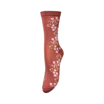 Bloom Visca Sock Burnt Brick Red | Becksondergaard