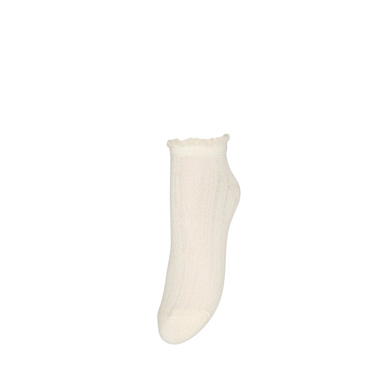 Crochia Cotta Short Sock Birch White | Becksondergaard
