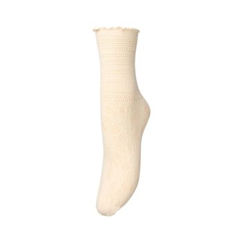 Bloom Lace Sock Birch White | Becksondergaard