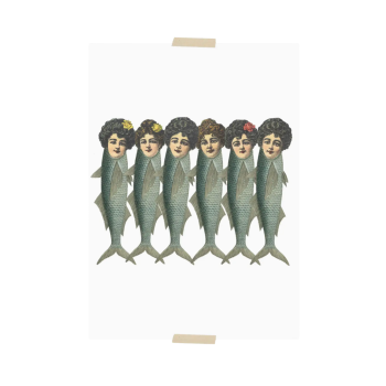 Postkaart Collage Ladyfish | Lylies